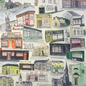 The Pubs of Ennis (unframed)